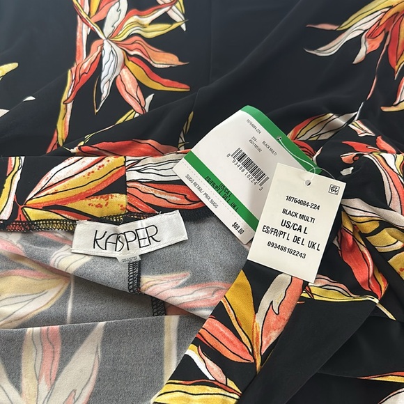 Kasper Floral Print Skirt - Size L - Picture 6 of 9